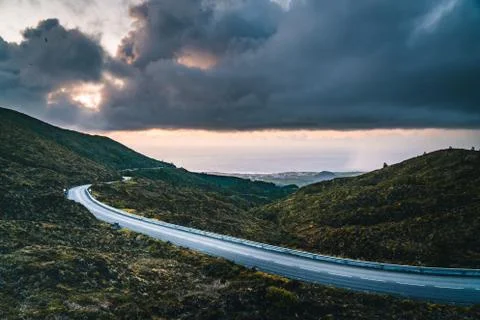 Beautiful panoramic view of Lagoa do Fogo, Lake of Fire, in Sao Miguel Island Foto stock