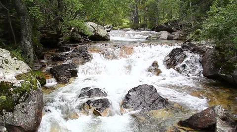 Beautiful panoramic view of a mountain landscape Stock Footage 34452925
