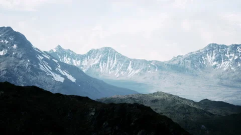 Beautiful panoramic view of the mountains Stock Footage 232611231