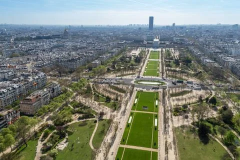 Beautiful panoramic view of Paris from the Eiffel Tower Foto stock