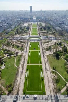 Beautiful panoramic view of Paris from the Eiffel Tower Foto stock