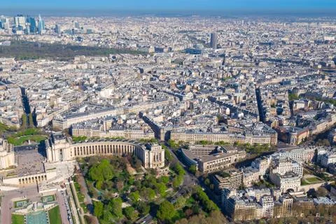 Beautiful panoramic view of Paris from the Eiffel Tower Foto stock