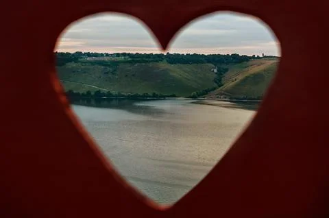A beautiful panoramic view view from shape heart of the Bakota canyon with Dn Foto stock