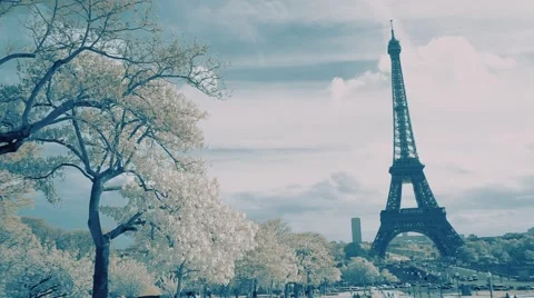 Beautiful Paris Eiffel Tower in beautiful colors Vidéo 42797633