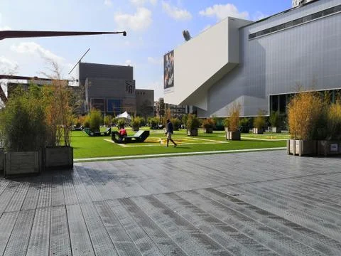Beautiful park in Rotterdam Stock Photos