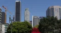 Beautiful Park in Spring, Downtown Los Angeles, LA, California, USA HD Footage