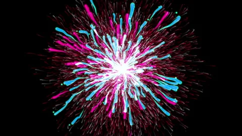 Beautiful Particle Explosion Animation. Stock Footage 146469776
