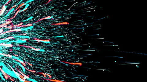 Beautiful Particle Explosion Animation. Video stock 146470557