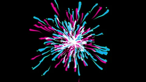Beautiful Particle Explosion Animation. Video stock 146519924