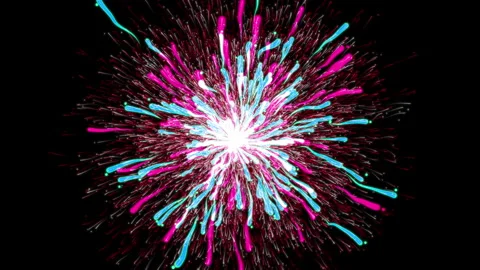 Beautiful Particle Explosion Animation. Video stock 146520148