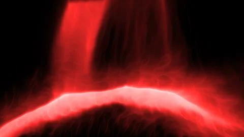 Beautiful particles fluids fall top down Stock Illustration