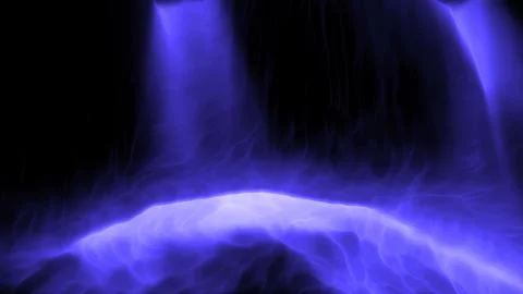 Beautiful particles fluids fall top down Stock Illustration