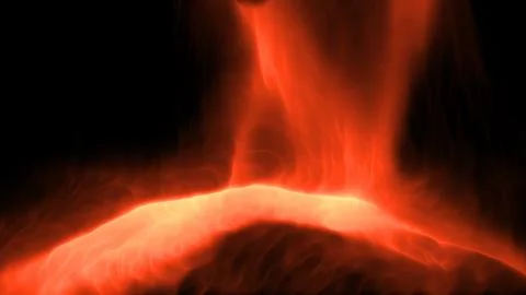 Beautiful particles fluids fall top down Stock Illustration