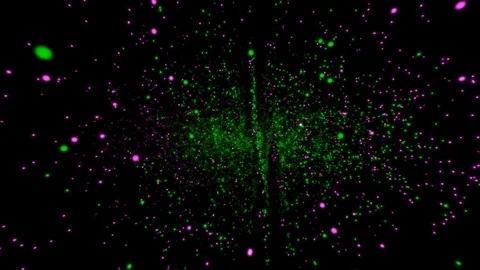 Beautiful Particles green Stock Footage 112863424