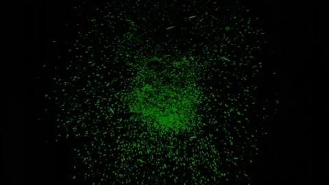 Beautiful particles - green -graphics. Stock Footage 234266232