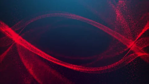 Beautiful Particles Red Wave Abstract Background, Colorful Background. Stock Footage 183671131