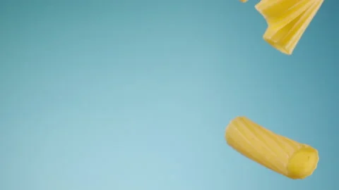 Beautiful pasta falling in slow motion Stock Footage 151040215