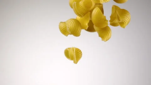 Beautiful pasta falling in slow motion Stock Footage 151041699