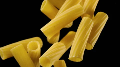 Beautiful pasta falling in slow motion Stock Footage 151108711