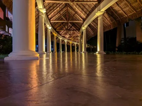 Beautiful path at night Stock Photos