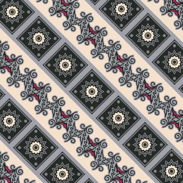Beautiful pattern batik texture indonesia design Stock Illustration