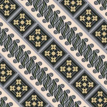 Beautiful pattern batik texture indonesia textile Stock Illustration