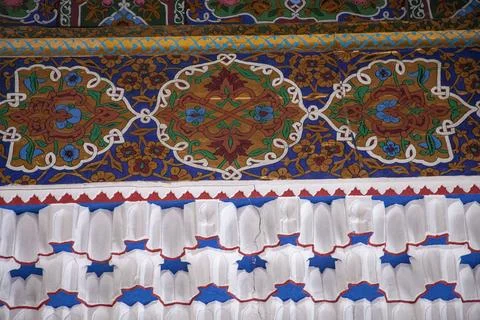 A beautiful pattern in the cloth Stock Photos