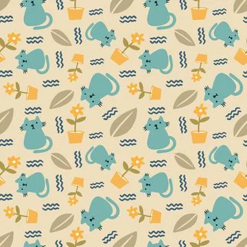 Beautiful pattern with icons and design elements 스톡 일러스트