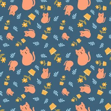 Beautiful pattern with icons and design elements Illustrazione stock