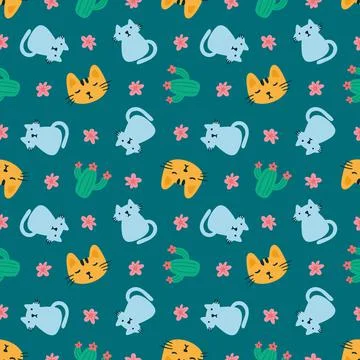 Beautiful pattern with icons and design elements Illustrazione stock