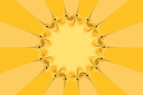 Beautiful pattern of a shining sun Foto stock