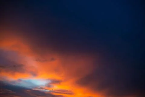 A beautiful pattern in the sunset sky Foto stock