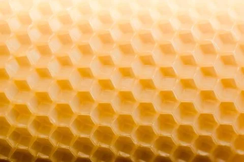 Beautiful pattern texture hexagonal honeycombs in saturated color. Stock Photos