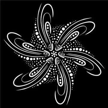 Beautiful pattern in the video of octopus tentacles Stock Illustration