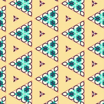 Beautiful patterns and designs on solid sheet of beige color wallpaper Stock Illustration