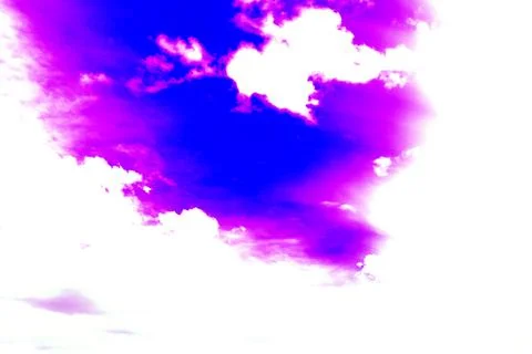 Beautiful patterns of clouds on the background of the sky. Changed color sc.. Fotos Stock