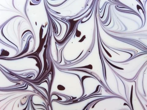 Beautiful patterns when mixing paints of different colors. Stock Illustration