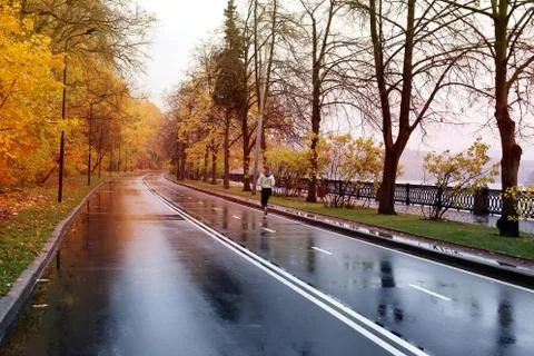 Beautiful paved road Stock Photos