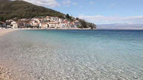 Beautiful pebble beach Stock Footage 22937559