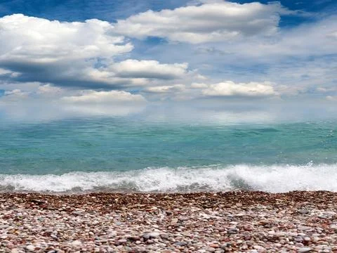 A beautiful pebble beach 写真素材