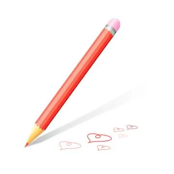 Beautiful pencil 스톡 일러스트