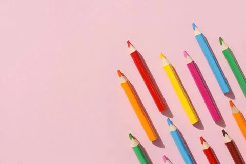 Beautiful pencils Stock Photos