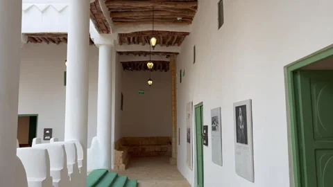 Beautiful Pillars in Old Palace Riyadh Stock Footage 242773358
