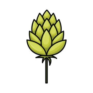 Beautiful pinecone isolated icon Stock Illustration
