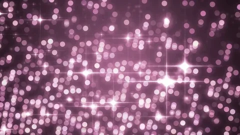 Beautiful pink background with flying particles. Seamless loop. Video stock 70357802