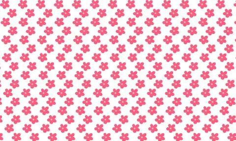 Beautiful pink Flower pattern background Stock Illustration