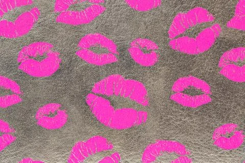 Beautiful pink lips Stock Illustration