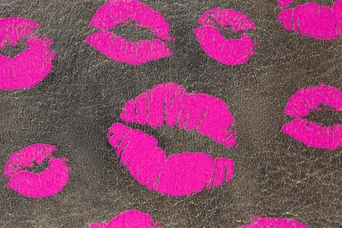 Beautiful pink lips Stock Illustration