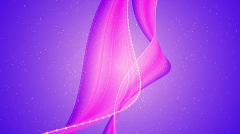 Beautiful pink ribbon effect - motion background video loop HD Stock Footage 67986941
