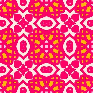 Beautiful Pink Seamless Geometric Pattern Stock-Illustration